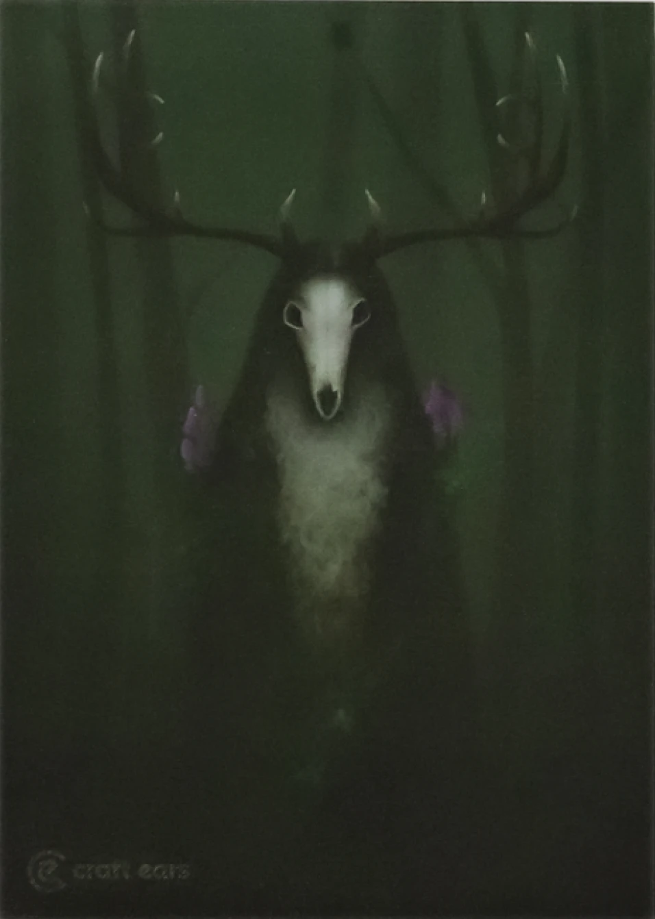 Illustration of Leszy, the Slavic forest guardian